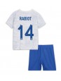 Otroški Nogometna dresi replika Francija Adrien Rabiot #14 Gostujoči SP 2022 Kratek rokav (+ hlače)
